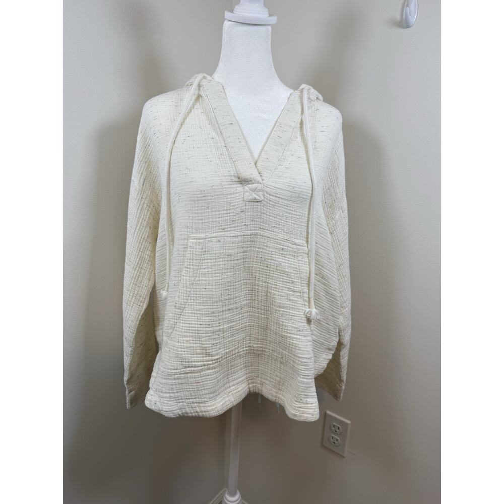 Lou & Grey Triple Cloth Hoodie Womens XS Beach Oversized Cotton Boho Pullover